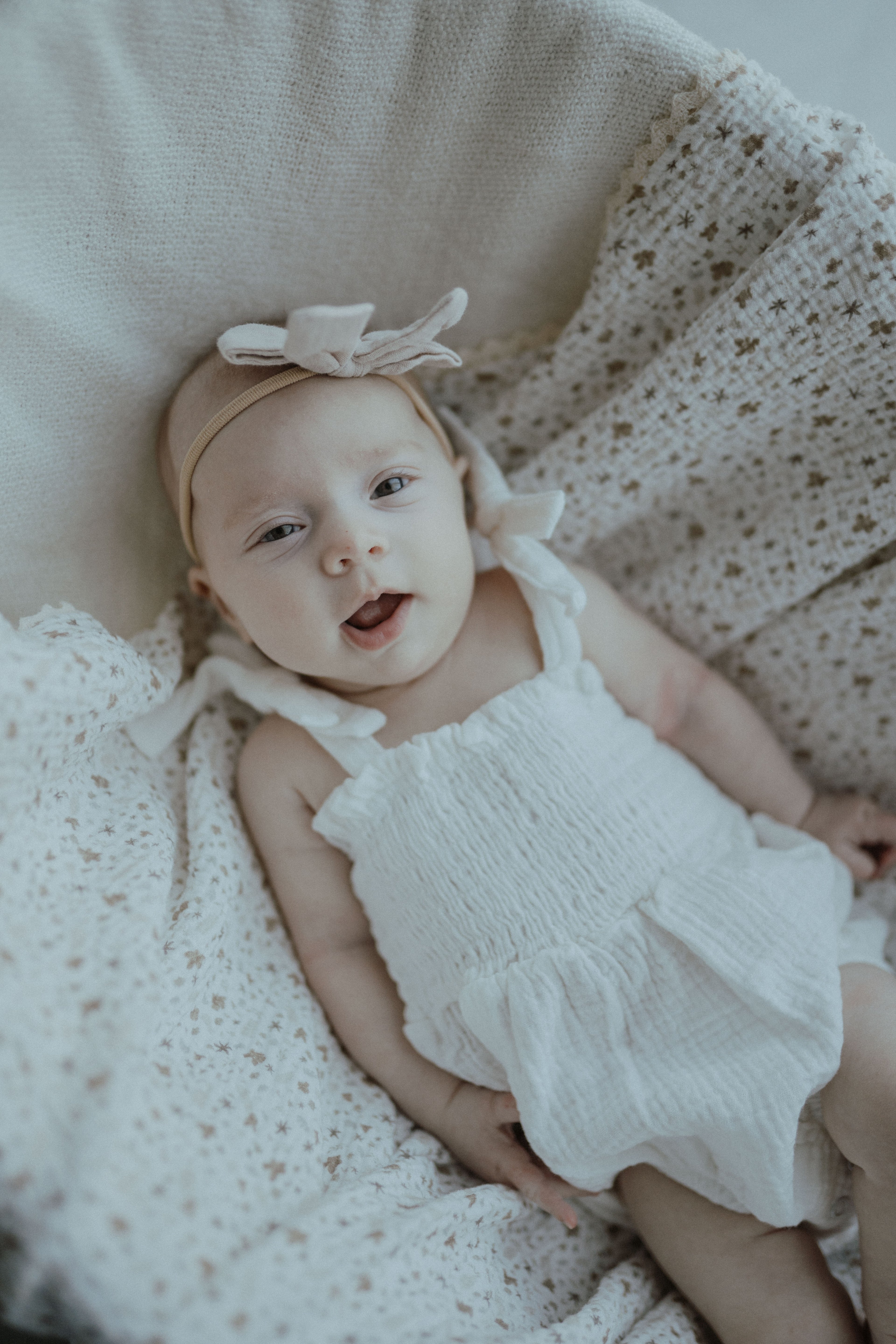 Muslin Romper - White