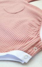 Bubble Romper - Pink Striped