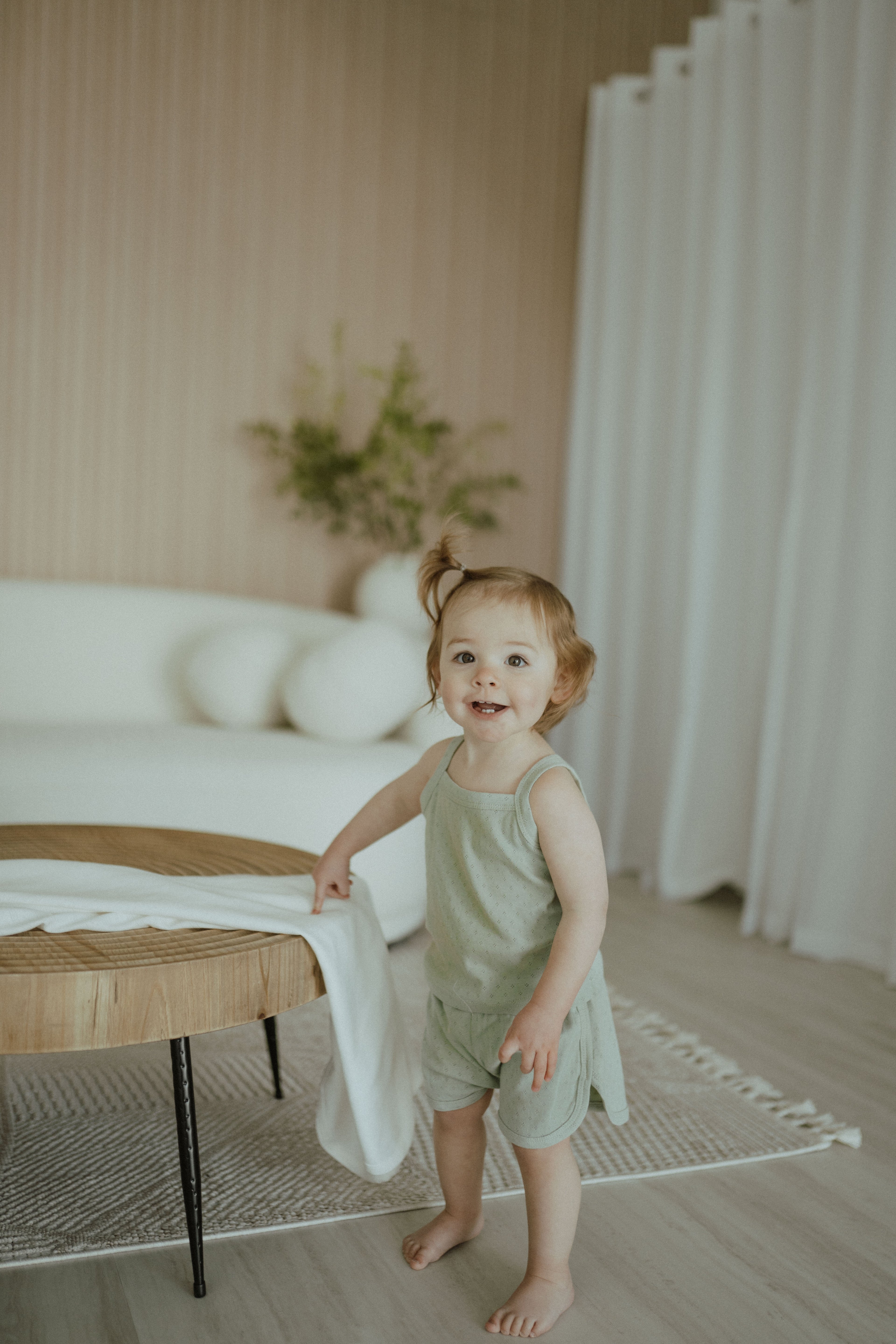 Pointelle Short Set - Mint Pistachio