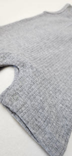 Ribbed Tank Romper - Heathered Grey