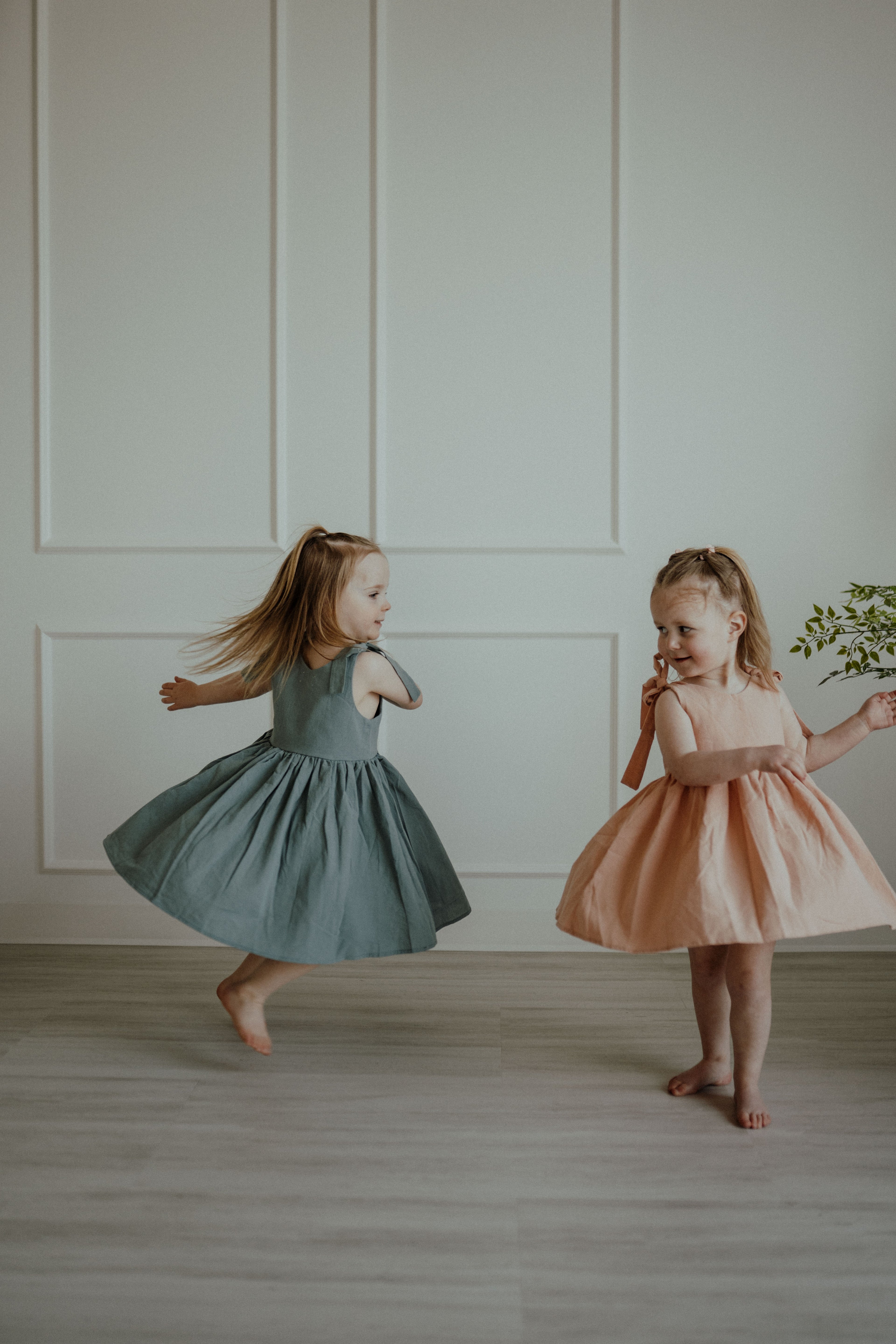 Cotton Shoulder Tie Dress - Teal