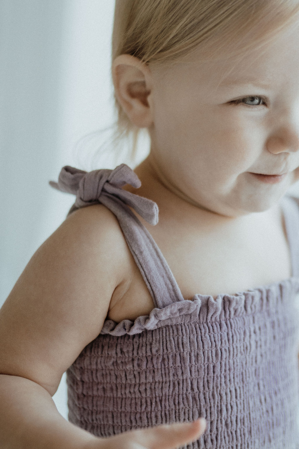 Muslin Romper - Lilac