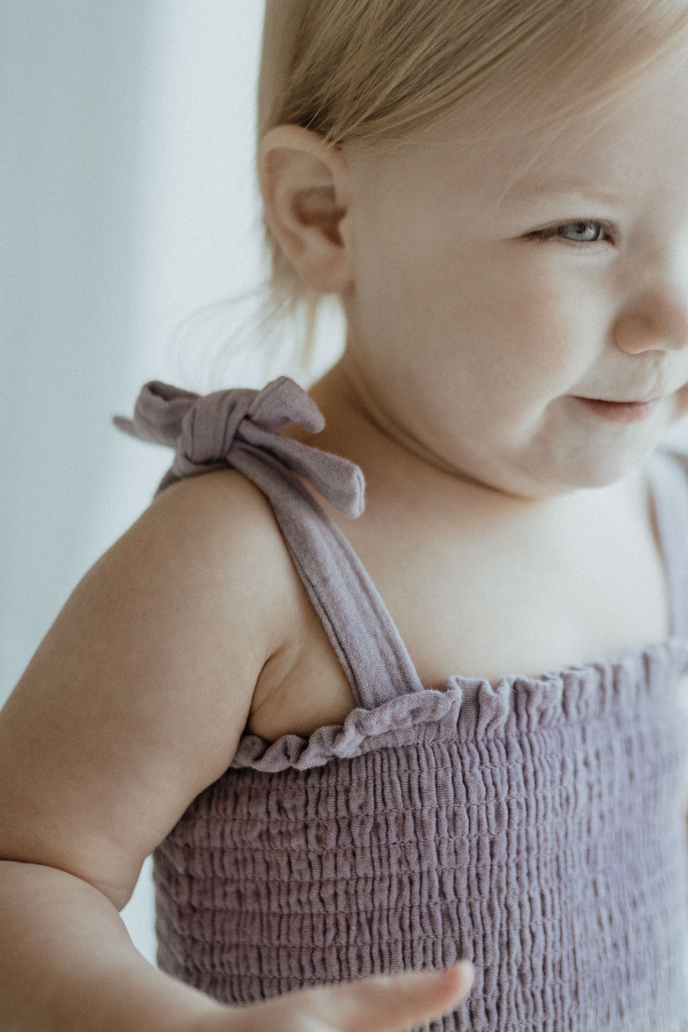 Muslin Romper - Lilac