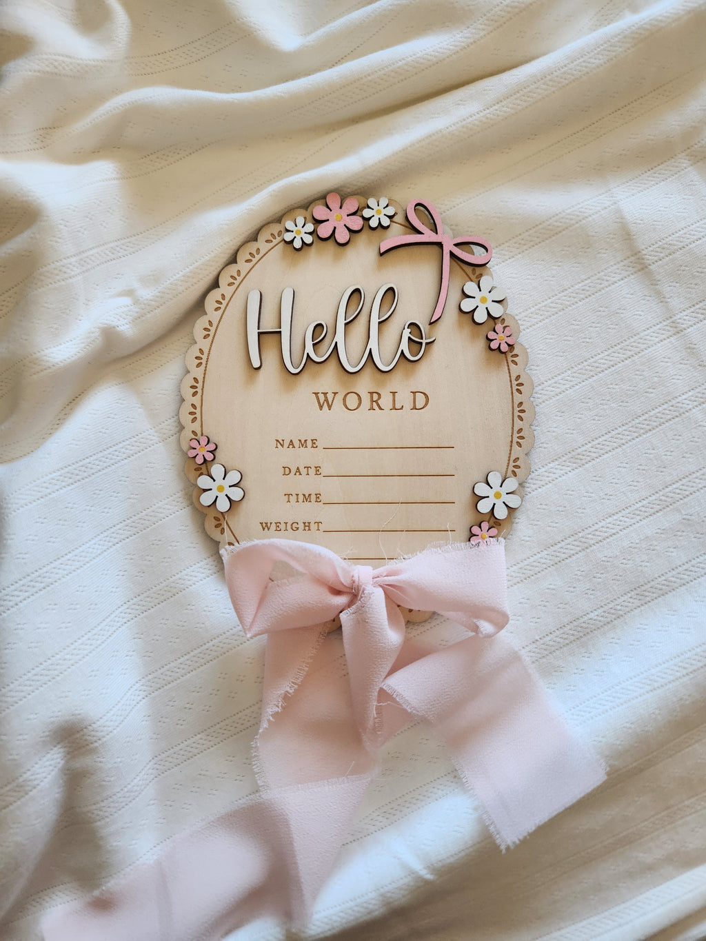 Hello World - Pink Bow