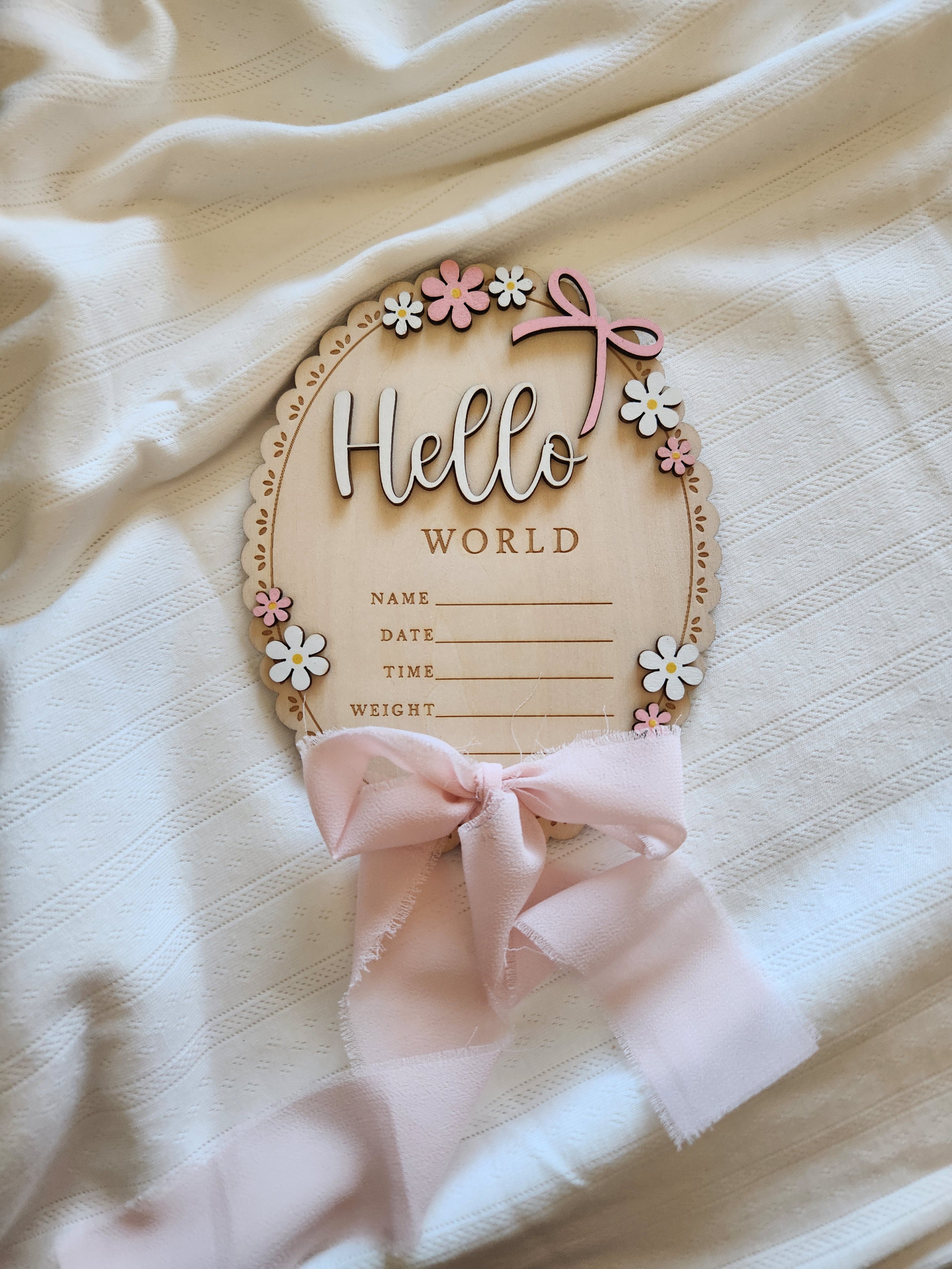 Hello World - Pink Bow