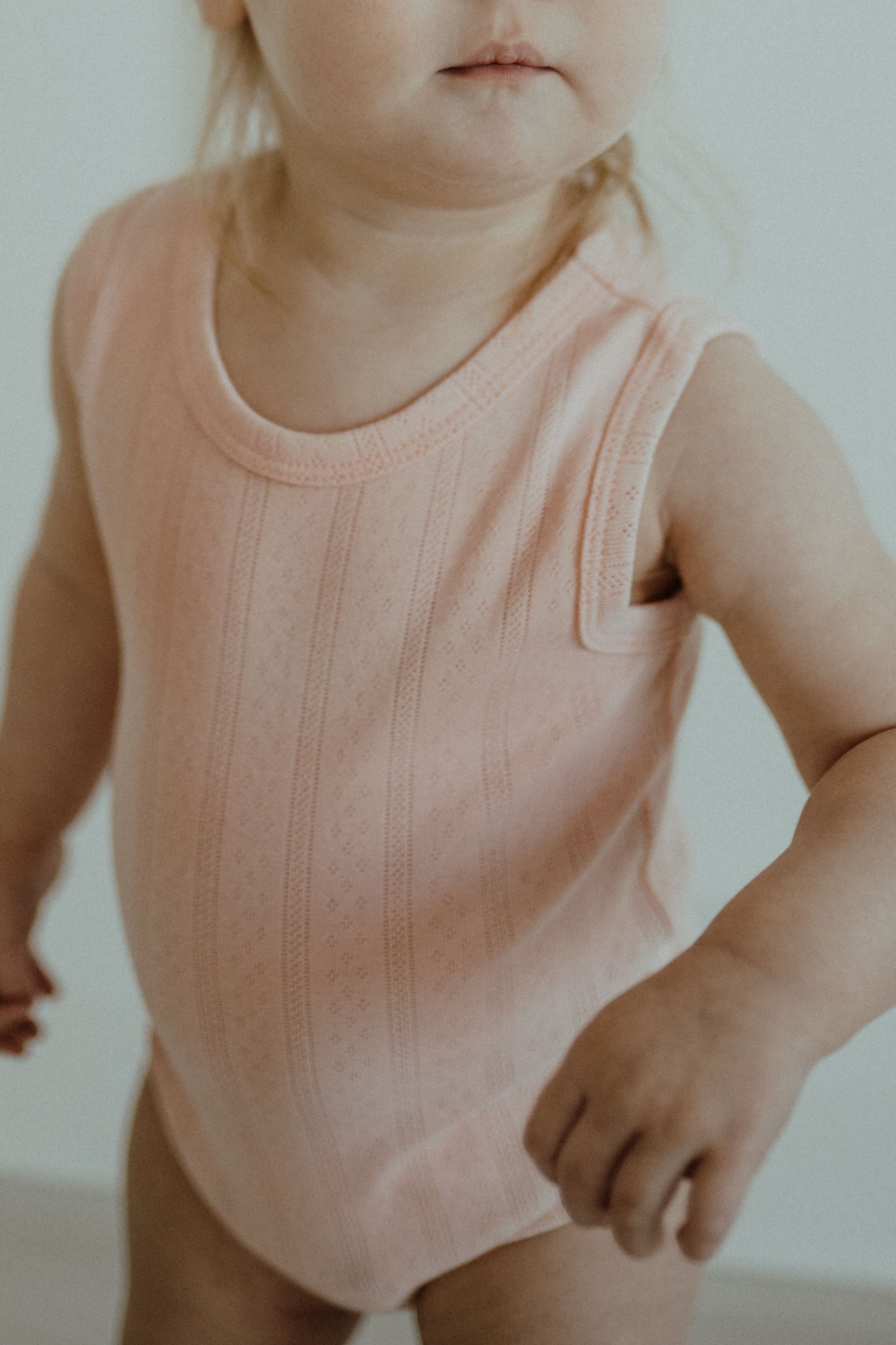 Pointelle Romper - Bubblegum Pink