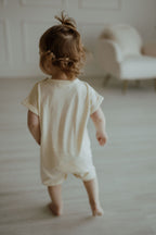 Relaxed Tee Romper - Yellow