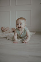 Pointelle Romper - Light Sage