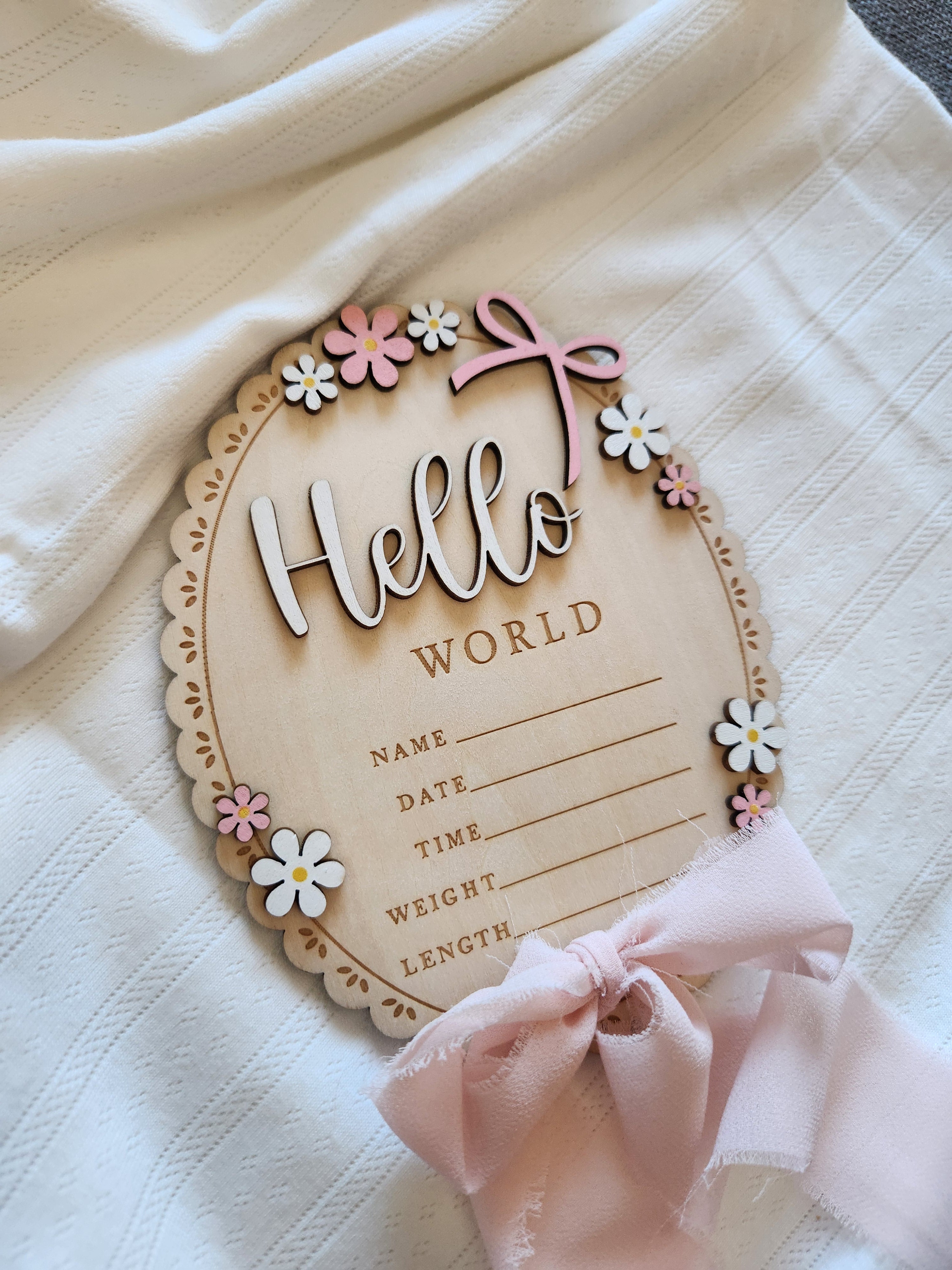 Hello World - Pink Bow