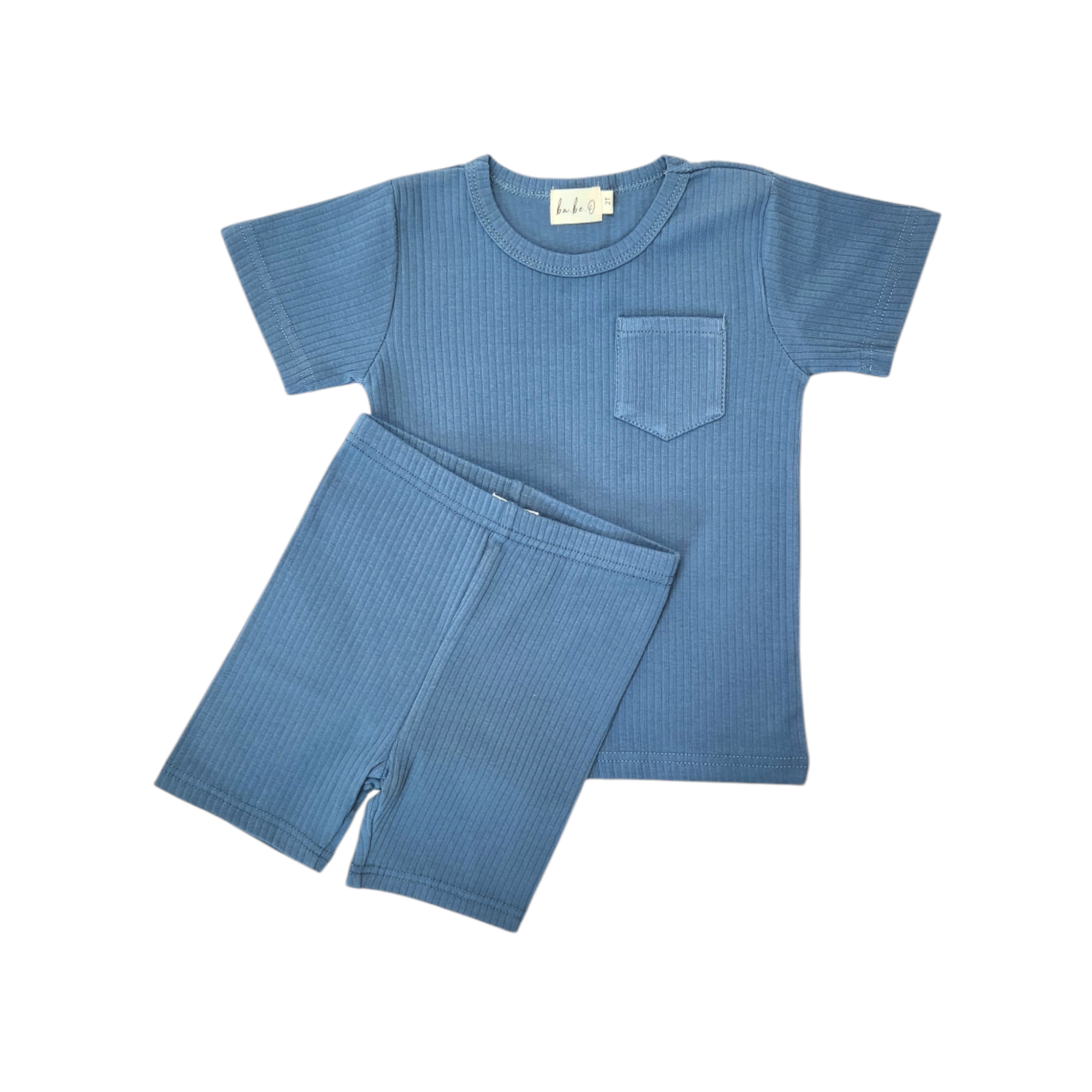 Biker Short Set - Deep Blue