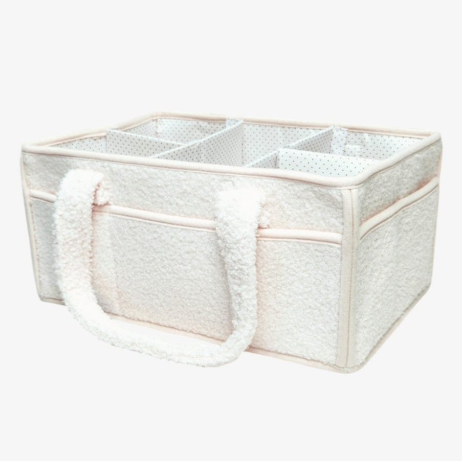 Teddy Diaper Caddy - Off White