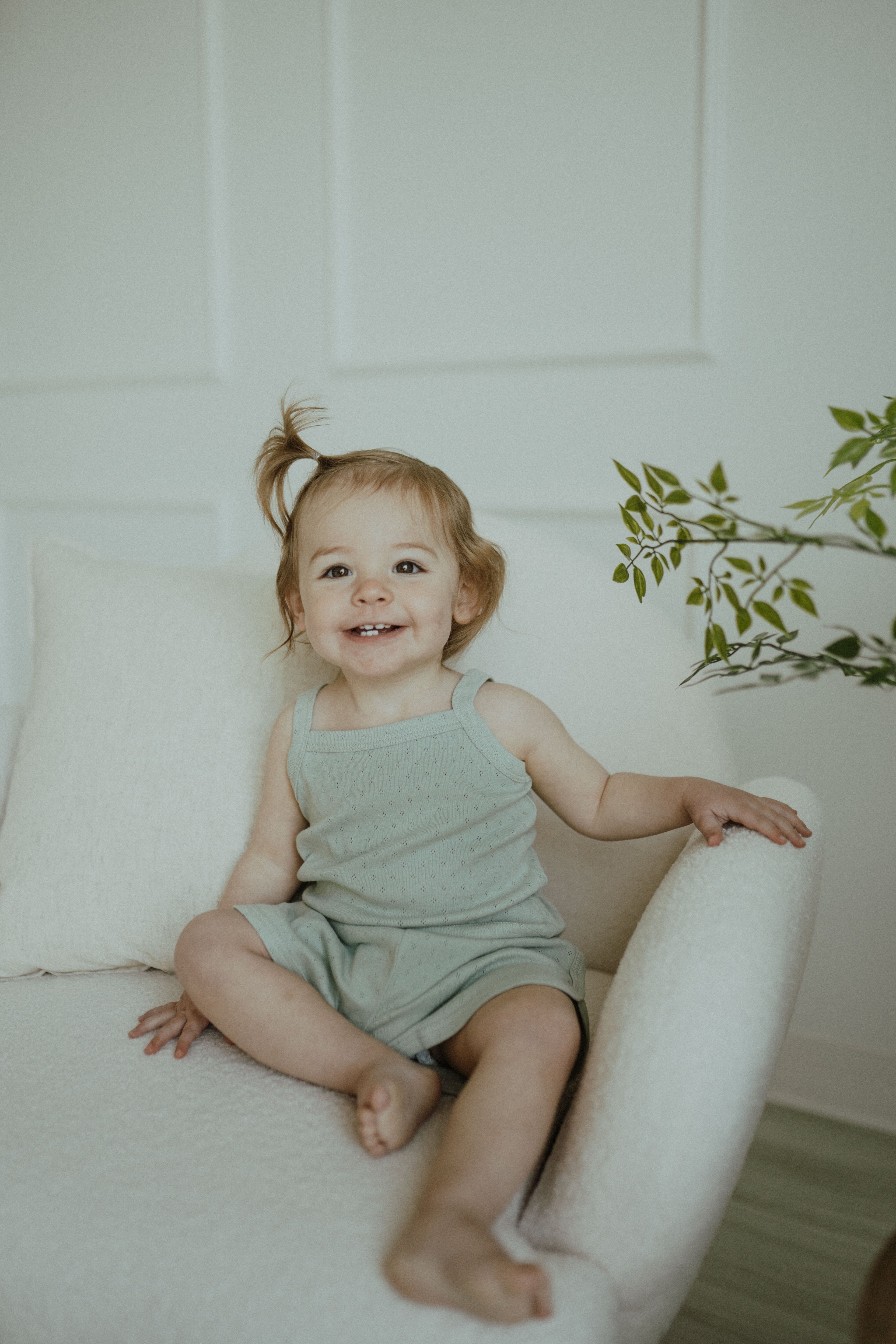Pointelle Short Set - Mint Pistachio
